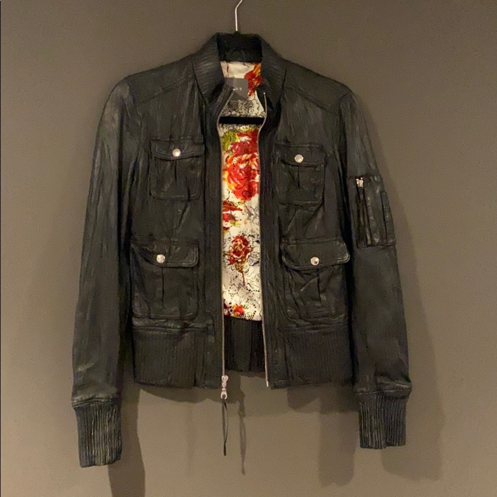 Leather Bomber Jacket by Kenna T - MOVING SALE 🔥